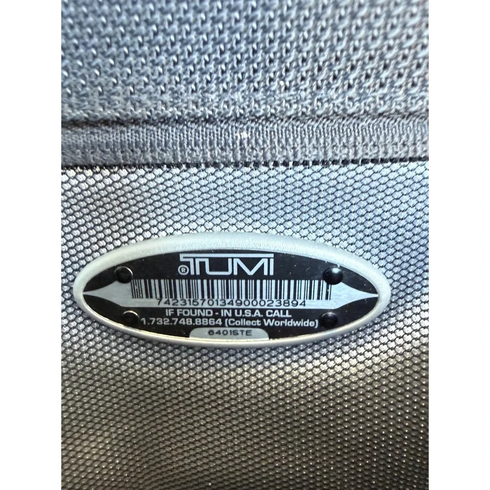 TUMI Messenger Bag T3 Series Flap Briefcase Black Ballistic Nylon 15